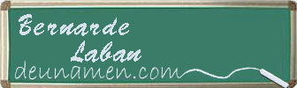 Bernarde Laban Visitenkarte